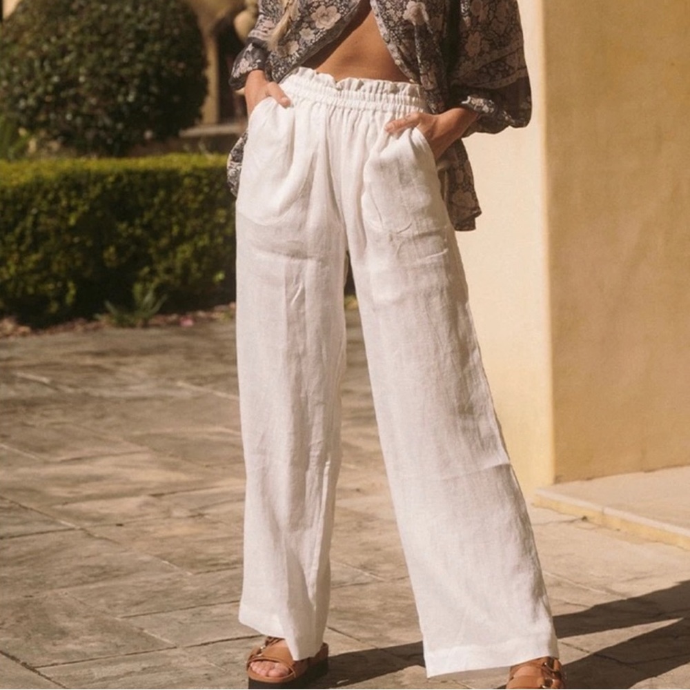 Spell & The Gypsy Collective White Linen Pants